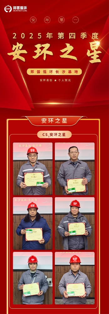 长沙基地2025年第四季度安环之星